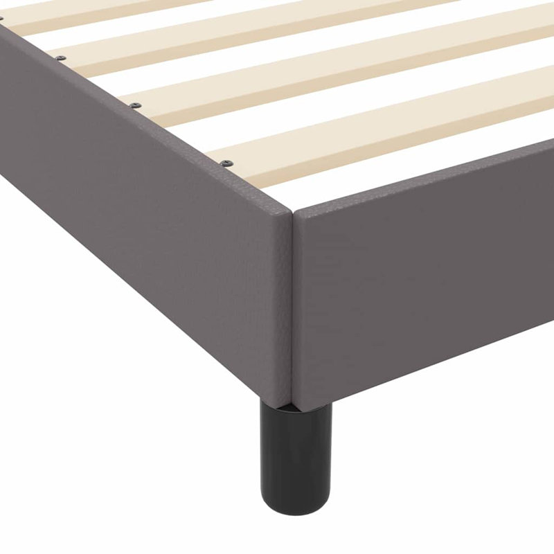  Lit en similicuir gris 31,5 "x 78,7", Gris