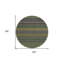 Tapis extérieur rond 8 po