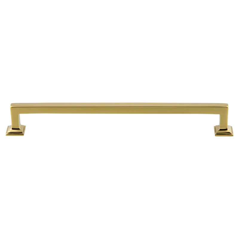 Grandeur Geneva 8" Brass Handle Pull, Lifetime Brass