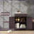 Cabinets, Modern Kitchen Storage with Solid Wood Top, 2 Drawers, Doors &amp; Adjustable Shelf | Walnut Brown | Dining Room