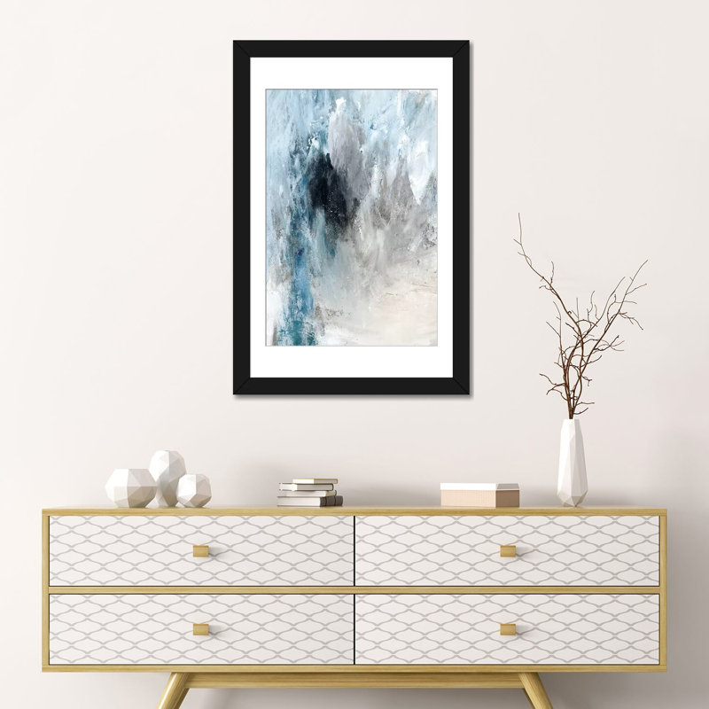 « winter wonderland i », reproduction sur toile, H 26 po x l 18 po x P 1,5 po, Toile avec cadre noir