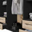 Minija 4 Door Manufactured Wood Wardrobe-2030194542