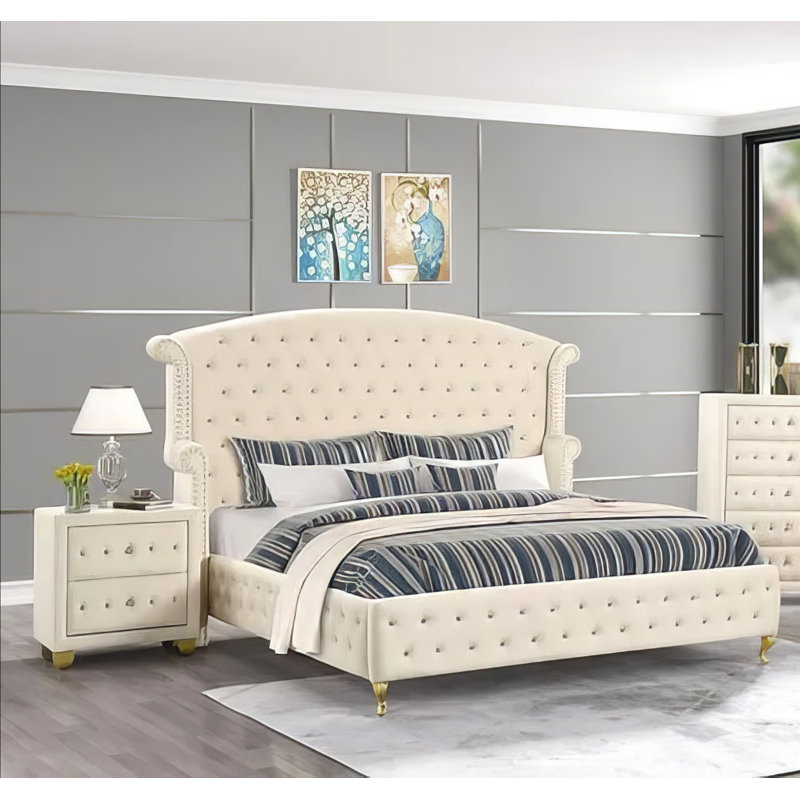 Lit Karidee, Très grand, Beige