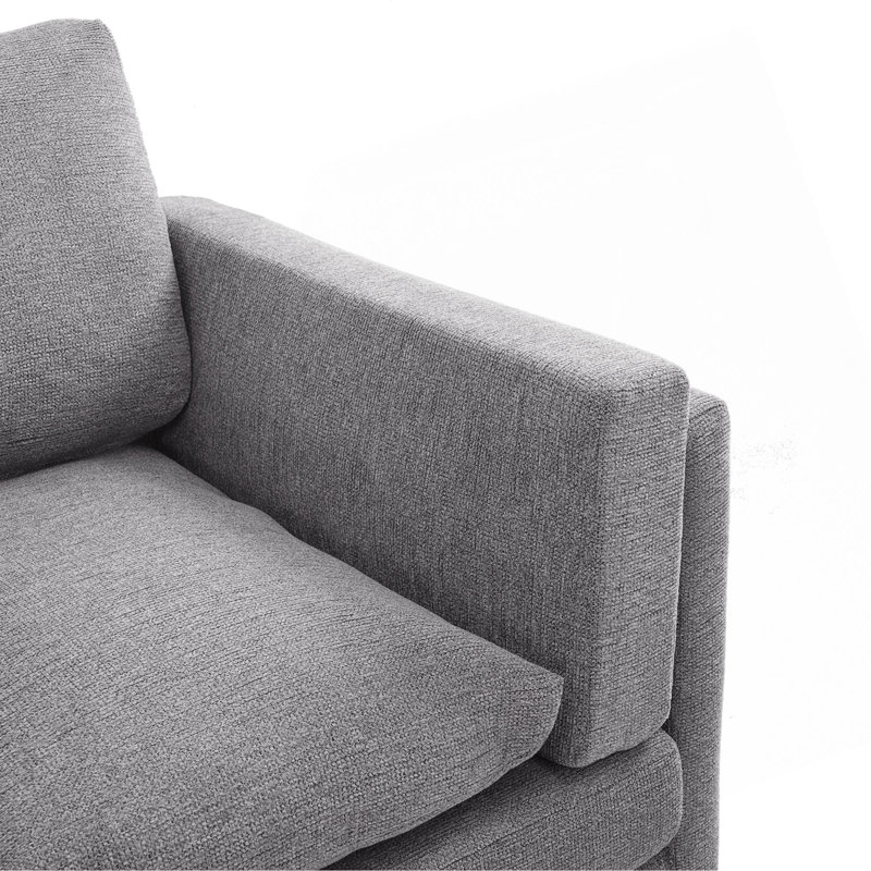 Canapé 3 places 79,5 po Modern, Gris clair