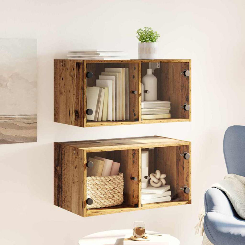 Wall Bathroom Cabinet, Old Wood