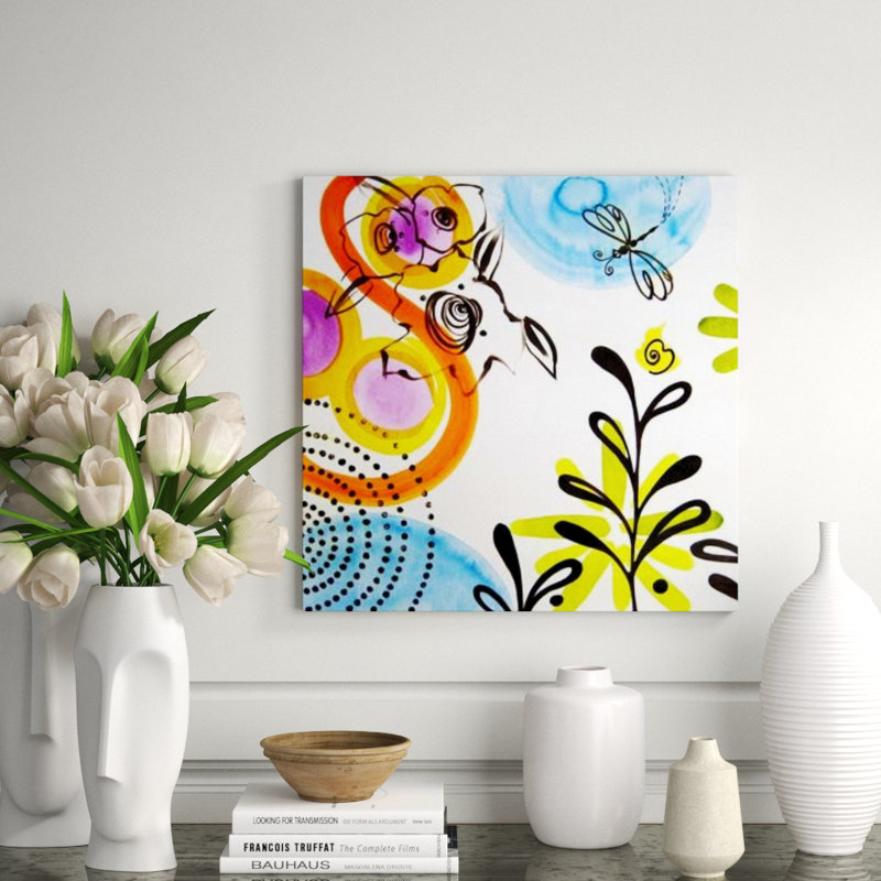 Busy Bee II Print, 47" H x 47" W, Glass Coat