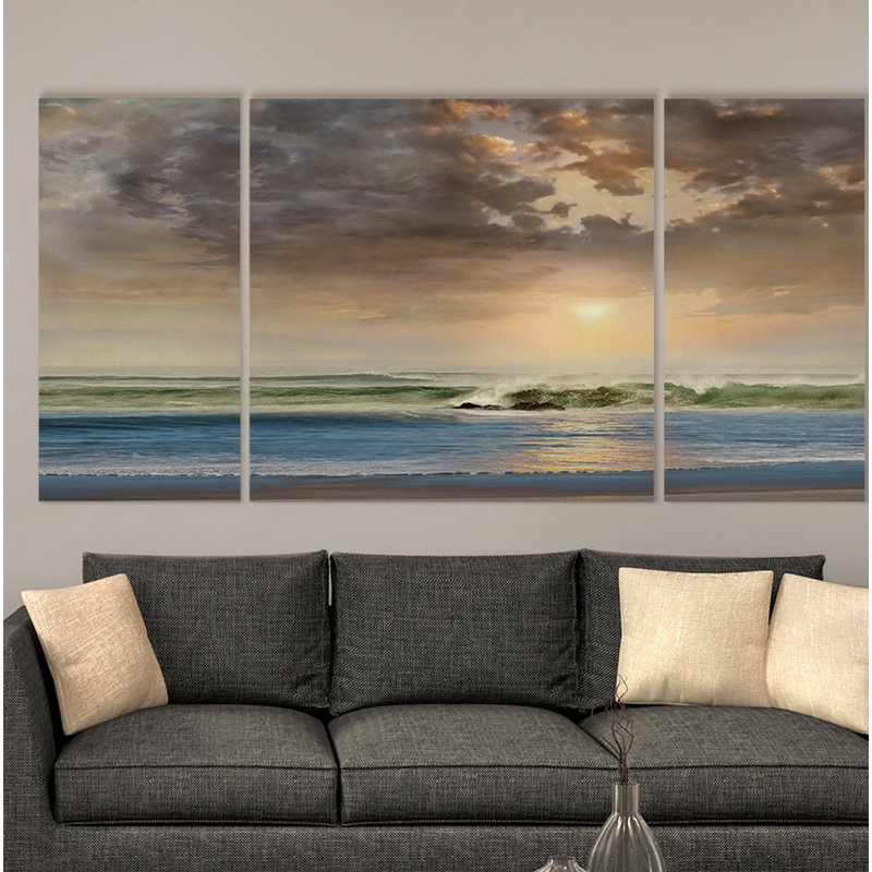 Une qualité supérieure par les nuages, impression à multiples images sur toile tendue, H 24 po x l 48 po x P 1,5 po