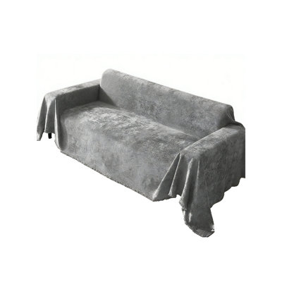 Chenille Box Cushion Sofa Slipcover