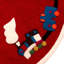 Handmade Toy Train Tabletop Tree Skirt 26"