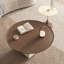 Ensemble de tables basses gigognes en bois avec base en acrylique Ajanay