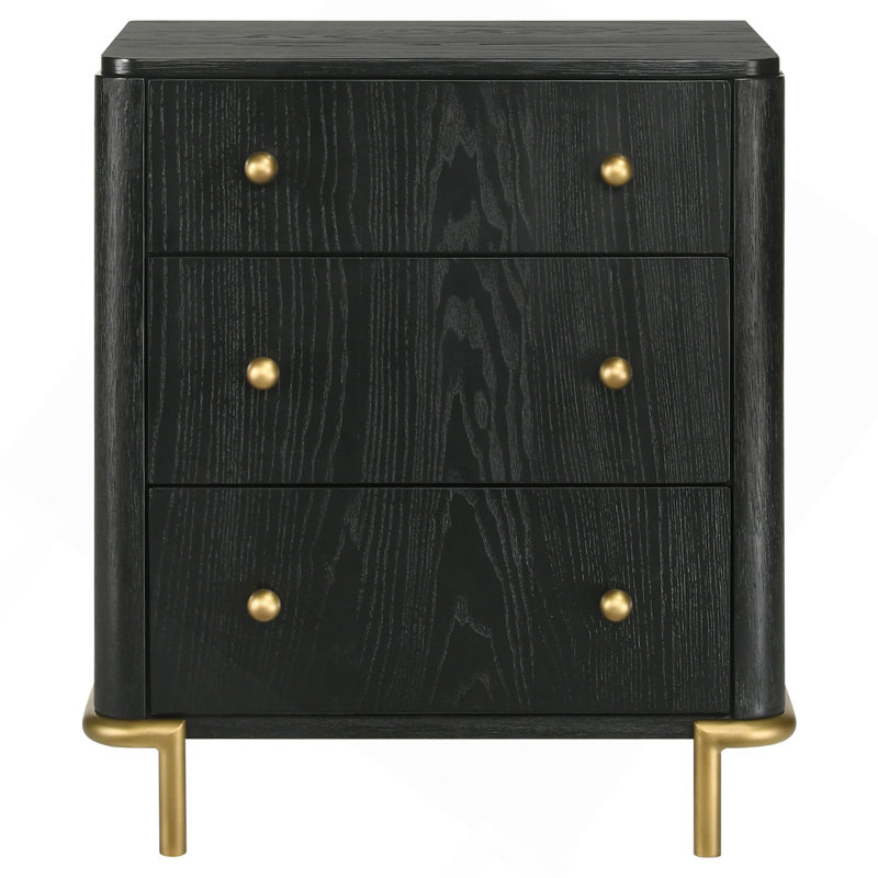 Table de chevet 3 tiroirs Anser