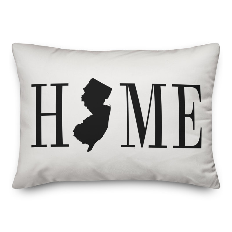 Alabama Home State Indoor/Outdoor Lumbar Pillow, New Jersey