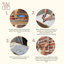 Ahaana 3D Faux Brick Wall Panels – 9-Pack Lightweight Styrofoam Tiles, 100x50cm, Tool-Free DIY Installation for Indoor & Outdoor Feature Walls-711012713