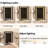 45"W Extendable Makeup Vanity With PU Stool, 7 Drawer ,LED Mirror And Jewelry Storage