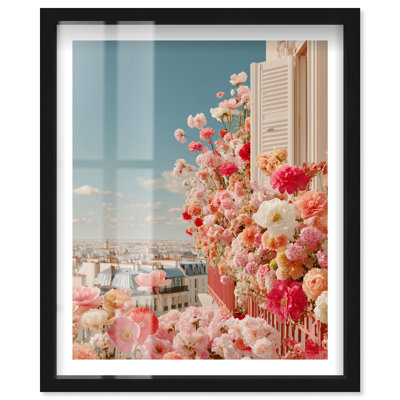 Balcon Bloom II Shadowbox Print Vintage Coastal Decor par Notoriart