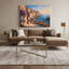 Art mural sur toile beige avec villes cités en Italie-1151464164