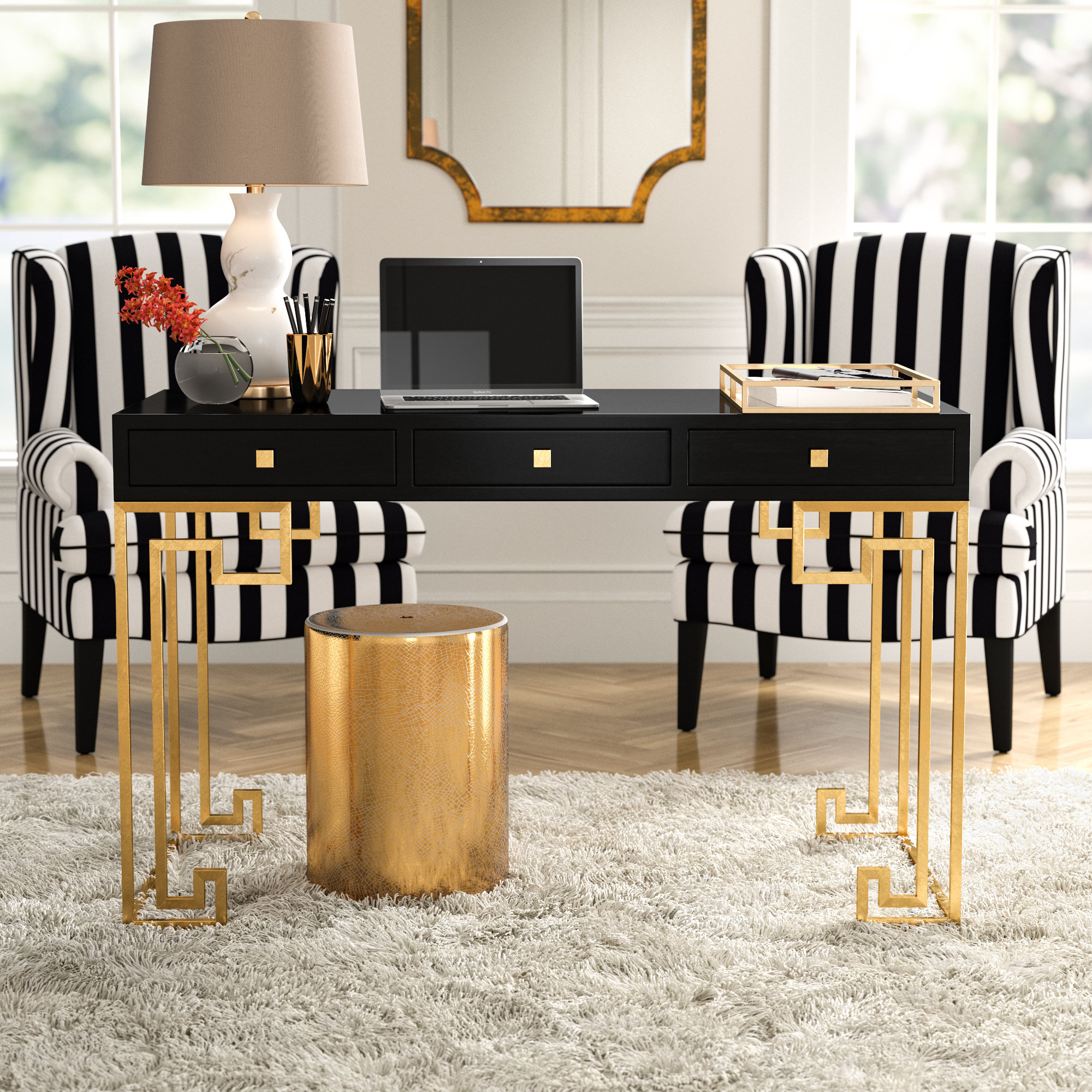 Everly Quinn Hamlig Desk & Reviews | Wayfair