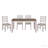 Transitional Rectangular Dining Table Birch Wood