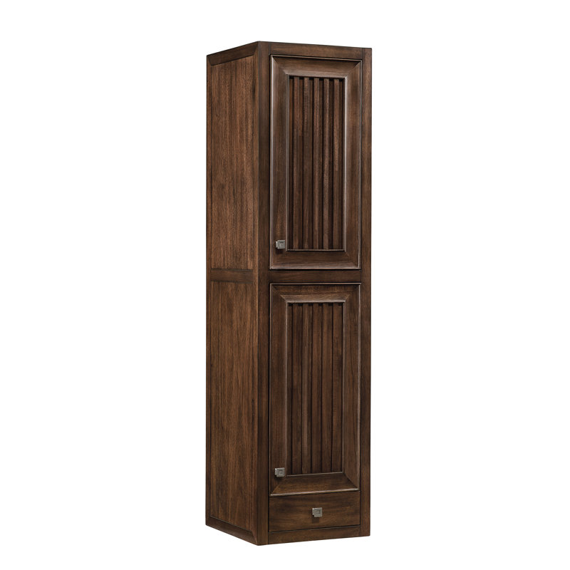 Armoire à linge l 15 "Athens, Blanc lustré, Droitier