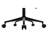 Modern Curved Back Barrel Office Chair - Distressed Black Faux Leather