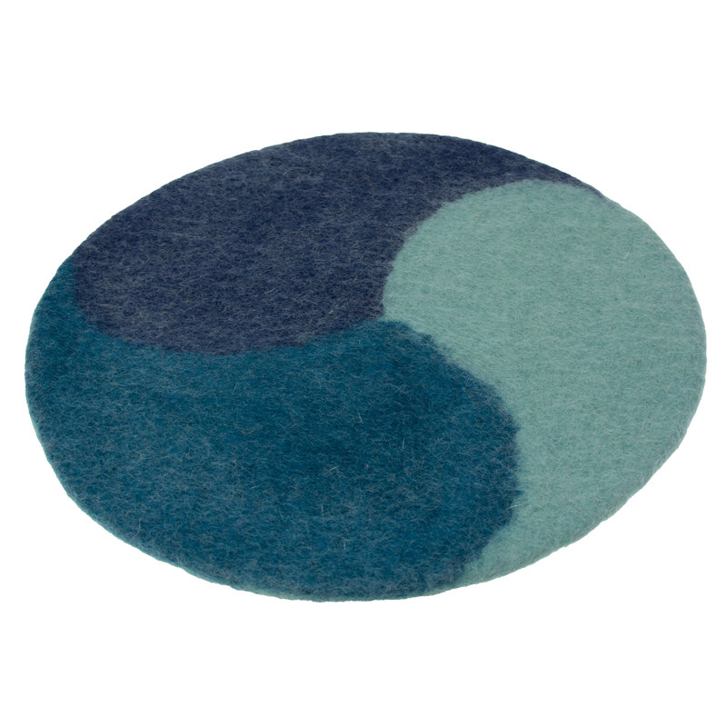 Round Piece, Blue