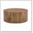 The cylindrical table with its patterned design can be easily integrated