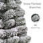 Arbre de Noël épinette en pot floqué