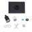 8" Square Rain Shower Head, Ultrathin Design 304 Stainless Steel Ceiling Shower Head, Wall/Ceiling Mounted, Black