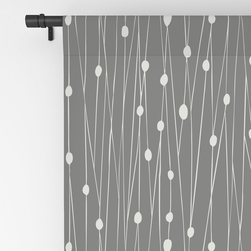 Rideau occultant 1pc Heather Dutton Grey, gris