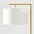 Montage Modern 60" Gold LED Floor Lamp with White Fabric Drum Shade, Bulb Included-1038233513-954732194