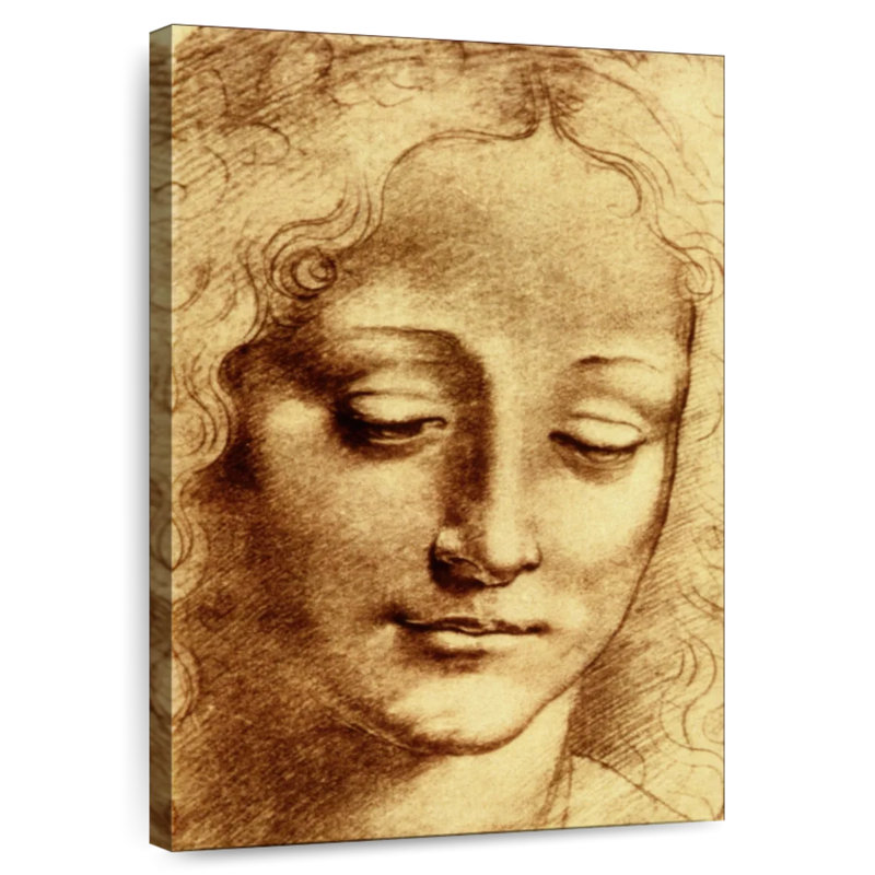 Tête de jeune fille Leisha, H 30 po x l 20 po