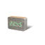 Sleek & Chic Modern Digital Birch Solid Wood Electric Alarm Tabletop Clock-93040467