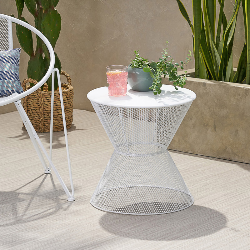 Table d'appoint NEVada, Blanc mat