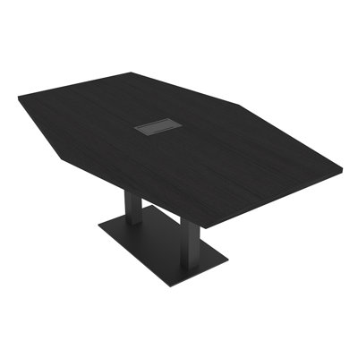 Table de conférence hexagonale avec alimentation et données