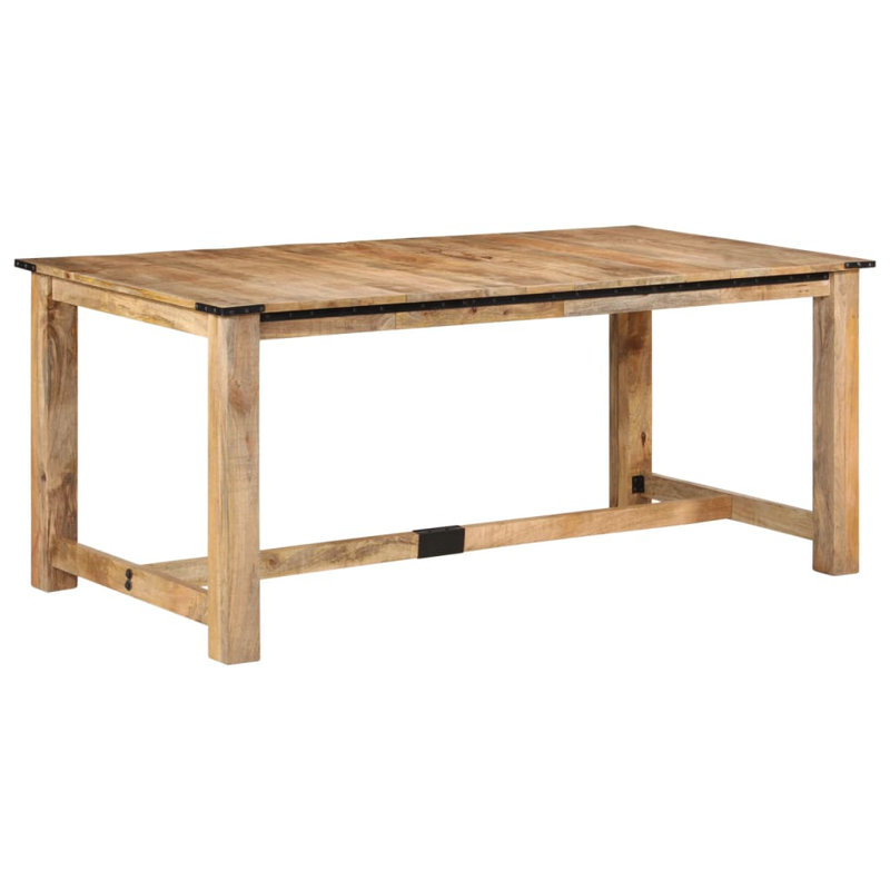 Ortraud Solid Wood Dining Table, 90cm W x 180cm L