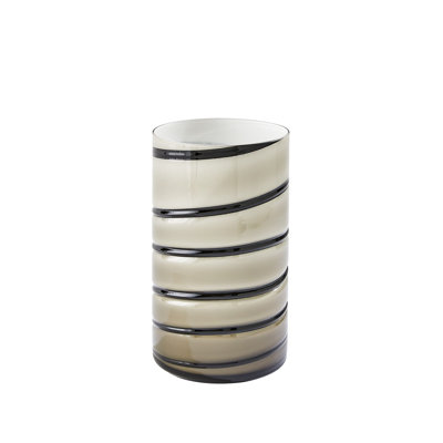 Twirl Vase-Amber/White-Sm