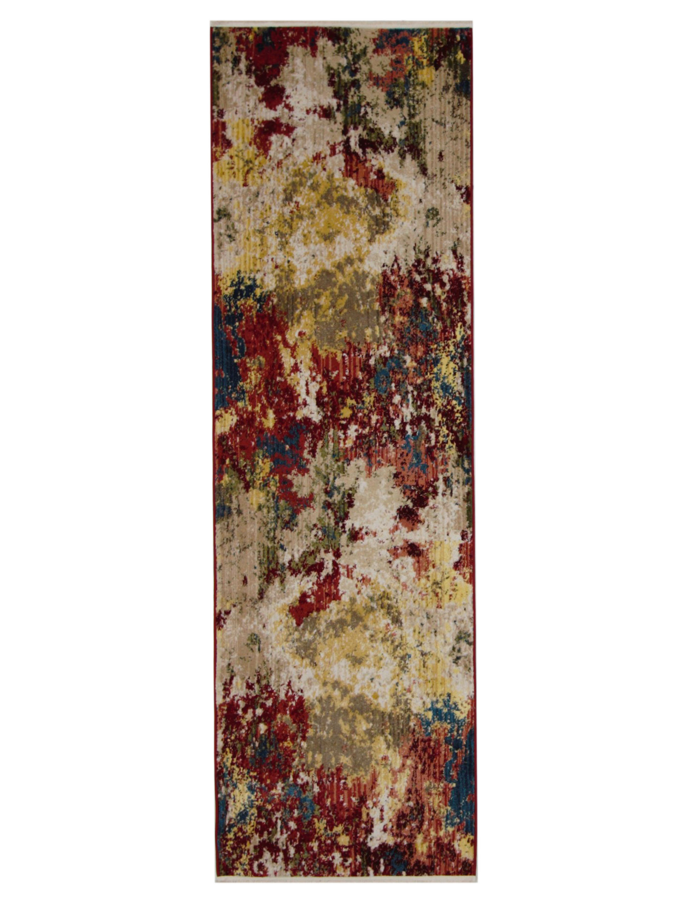 Wrought Studio Alkmene Abstract Red Area Rug Wayfair