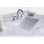 Plateau de meuble-lavabo simple 49 po en gris avec lavabo