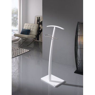 Ritzman Solid Wood Iron Freestanding Valet Stand