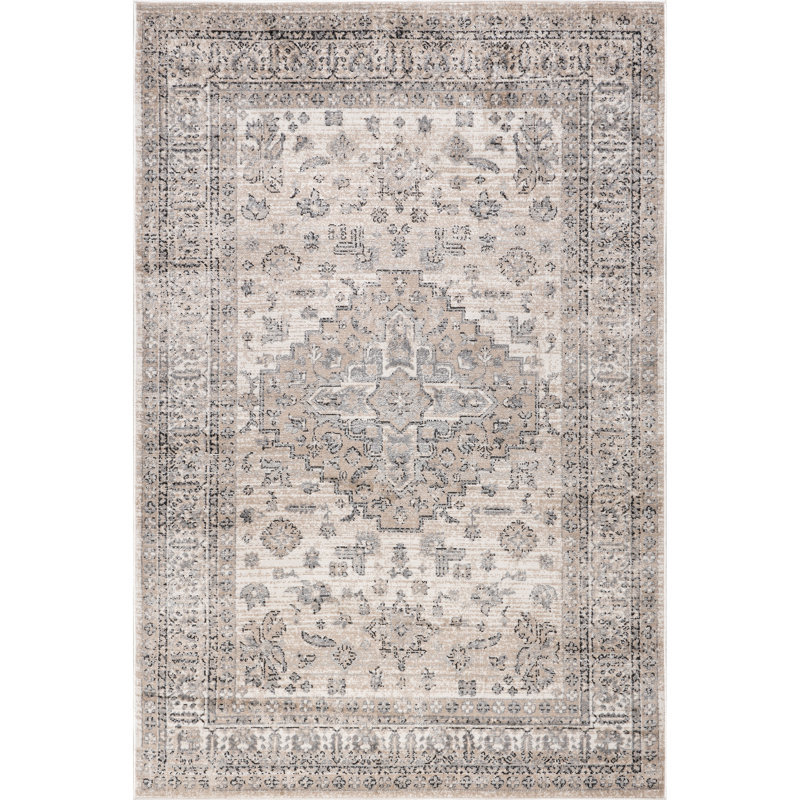 Lillith Traditional Medallion Area Rug, Rectangle 10' x 14'