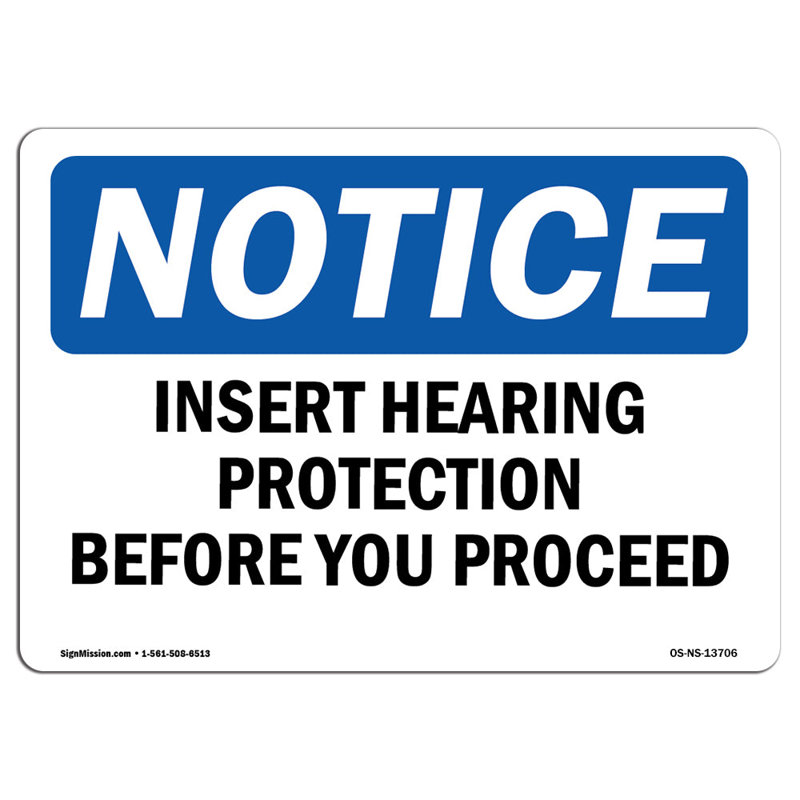 Insertion d'une protection auditive avant de commencer