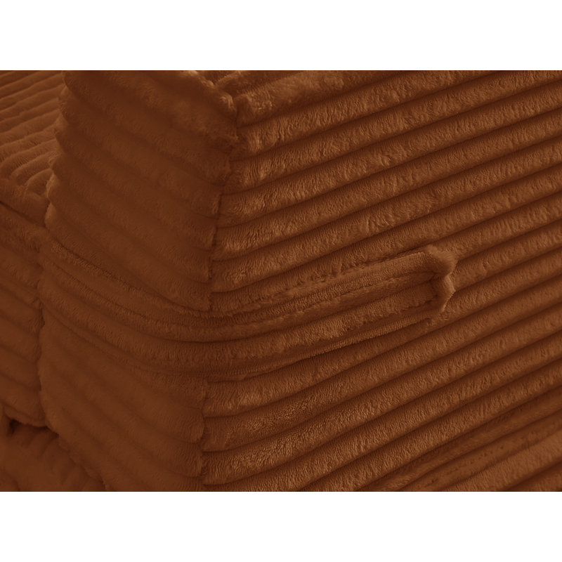 Chaise longue surdimensionnée rembourrée, aucun assemblage requis, Orange