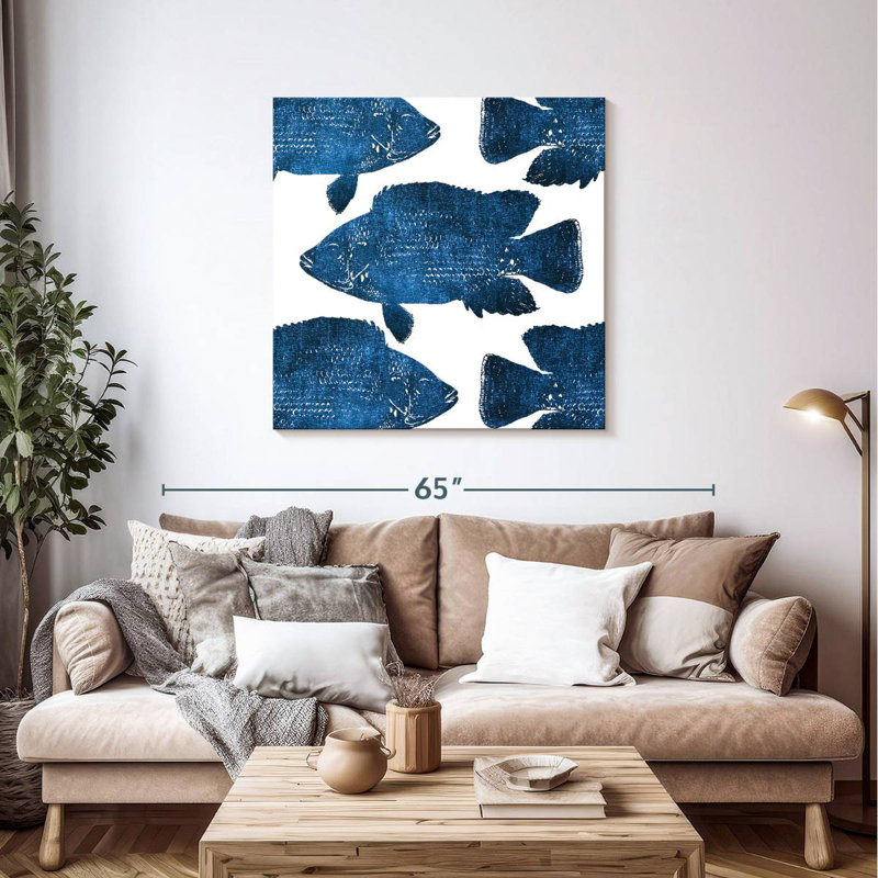 Brampt Fish Collage, 39" H x 39" W