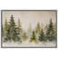 «Snowy Pine Forest Tranquil Winter Landscape Nature Decor», reproduction d'art sur toile encadrée-120419728-120419729