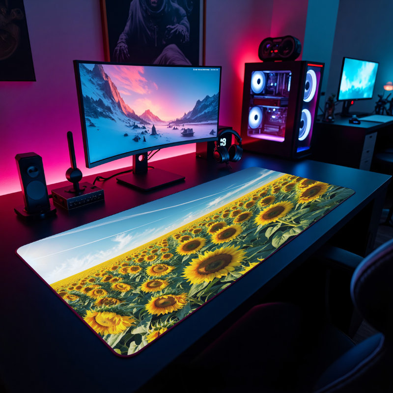 Polyester Desk Pad, 14.4x12.1