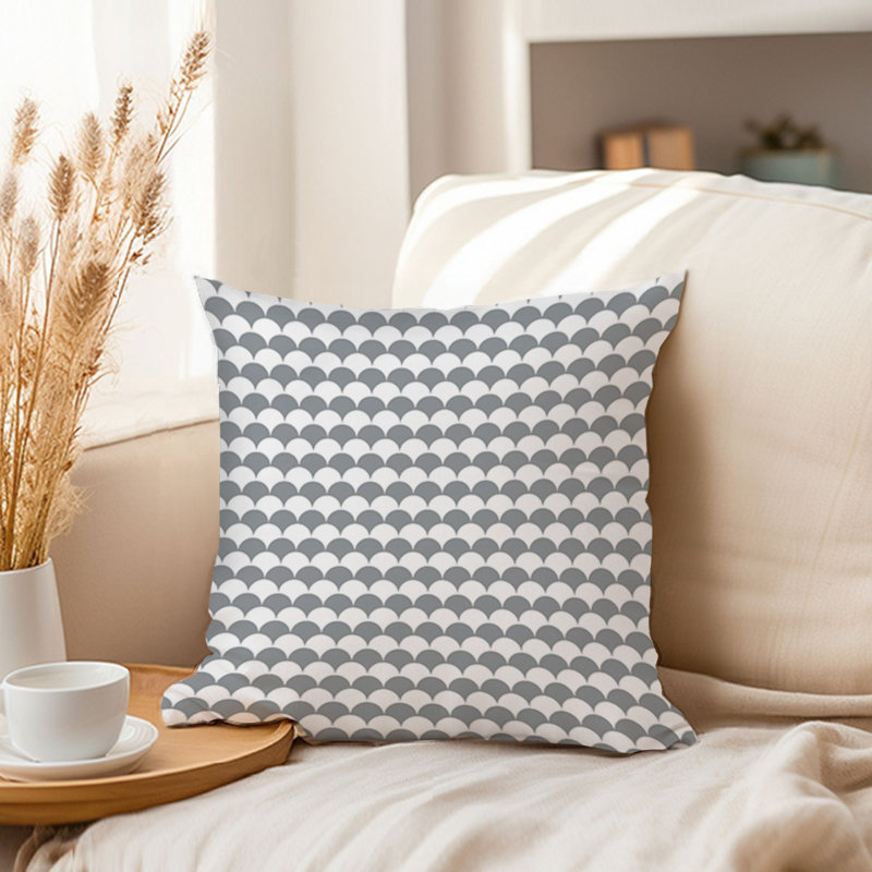 Abstract Gray Pattern I Patterns Modern, 20"H x 20"W
