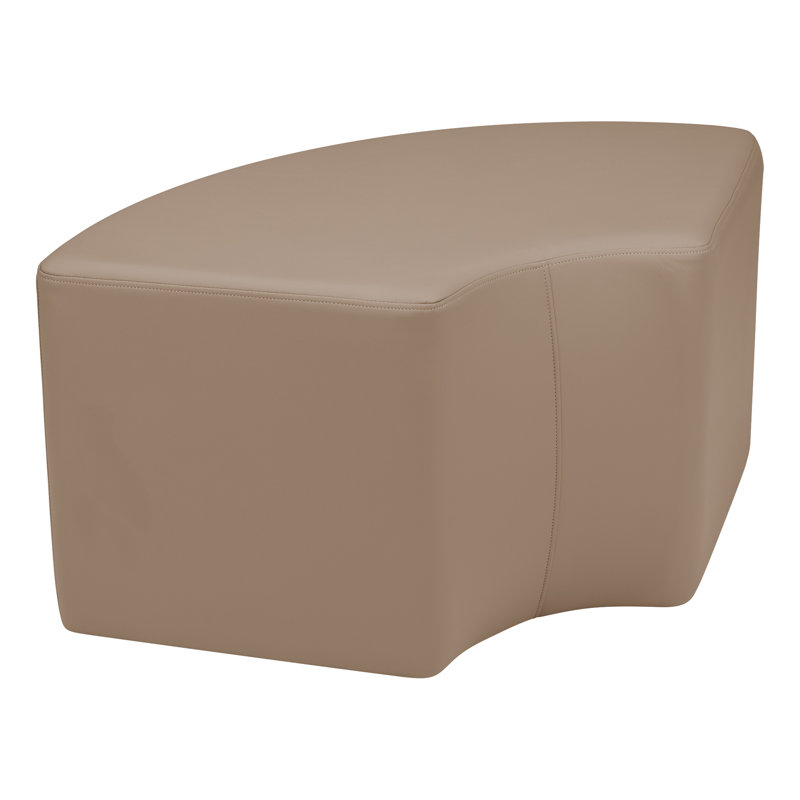 Tabouret de quart de salle à manger modulaire de Learniture, H 20 po x l 37 po x P 27 po, Taupe hachuré, Oui