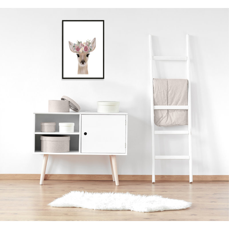 Décoration murale pour enfants, H 35,5 po x l 25,5 po x P 1,19 po, Cadre boîte à grain de bois noir