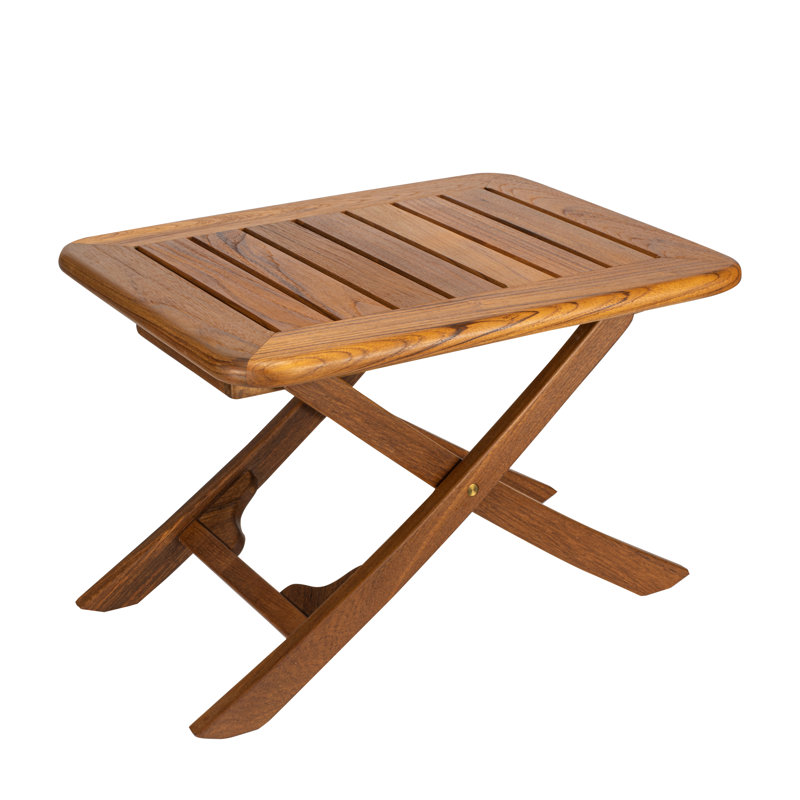 Adjustable Teak Side Table