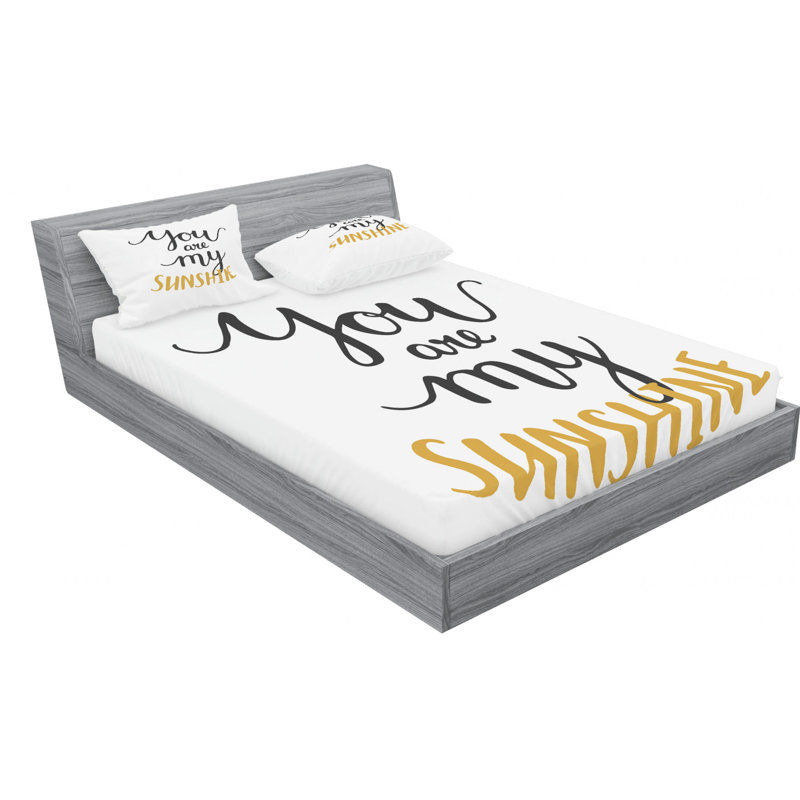 Microfiber Sheet Set, Queen Sheet Set with Fitted Sheet